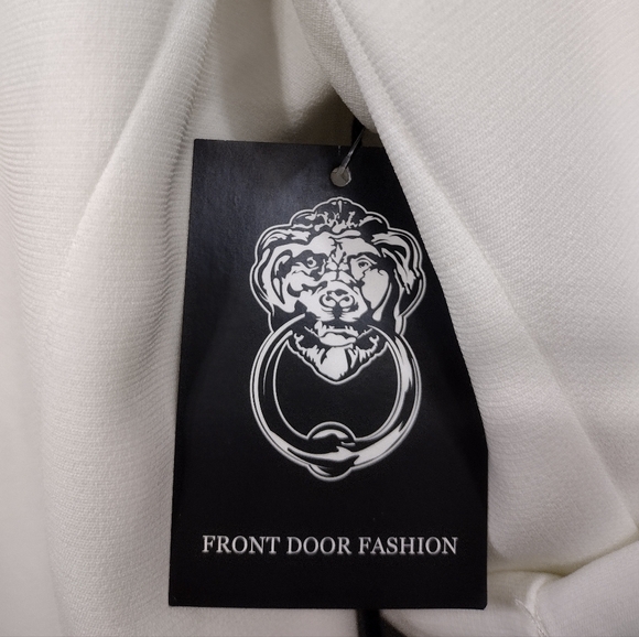 NWT Bishop & Young Blazer Women's M White Office Career Business Casual Retro - Picture 11 of 12